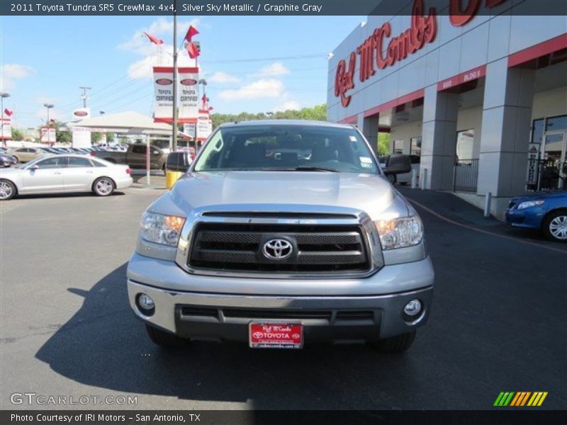 Silver Sky Metallic / Graphite Gray 2011 Toyota Tundra SR5 CrewMax 4x4