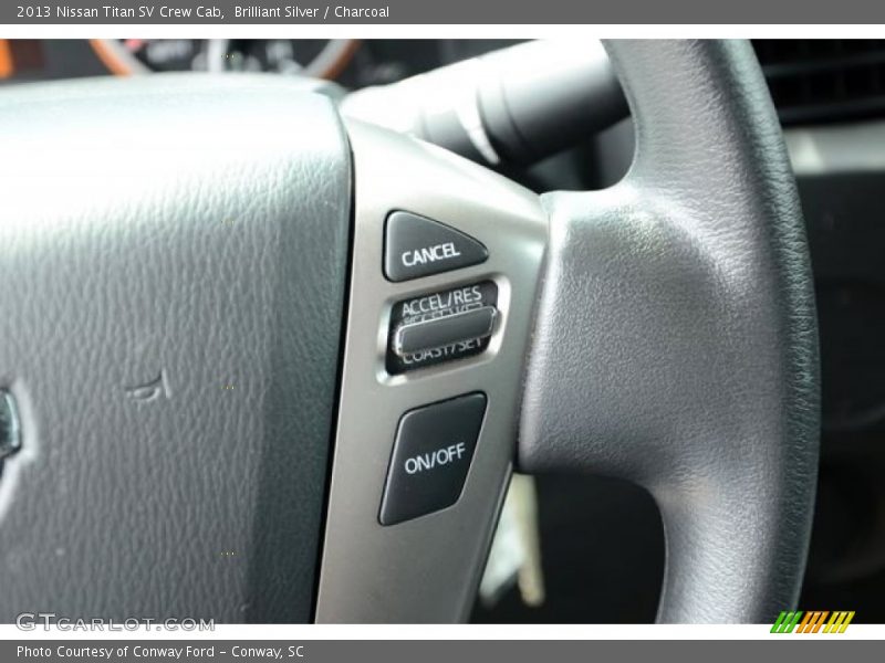 Brilliant Silver / Charcoal 2013 Nissan Titan SV Crew Cab