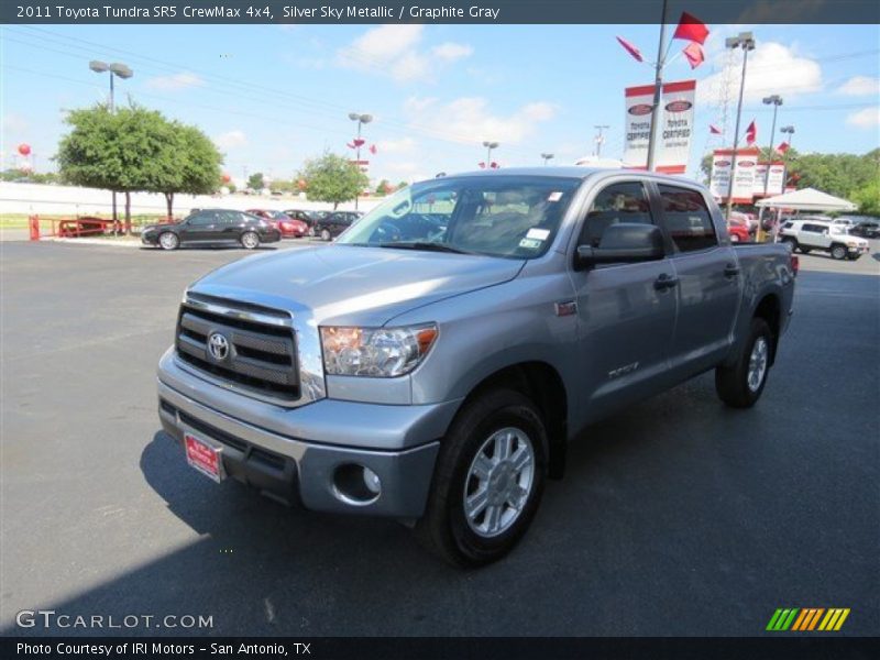 Silver Sky Metallic / Graphite Gray 2011 Toyota Tundra SR5 CrewMax 4x4
