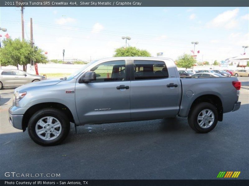 Silver Sky Metallic / Graphite Gray 2011 Toyota Tundra SR5 CrewMax 4x4
