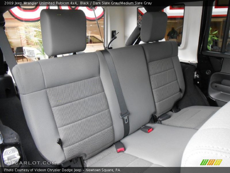 Rear Seat of 2009 Wrangler Unlimited Rubicon 4x4