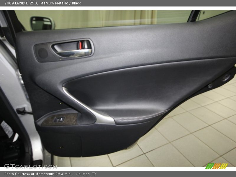 Mercury Metallic / Black 2009 Lexus IS 250