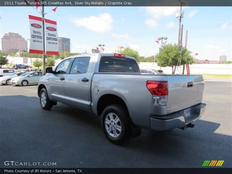 Silver Sky Metallic / Graphite Gray 2011 Toyota Tundra SR5 CrewMax 4x4