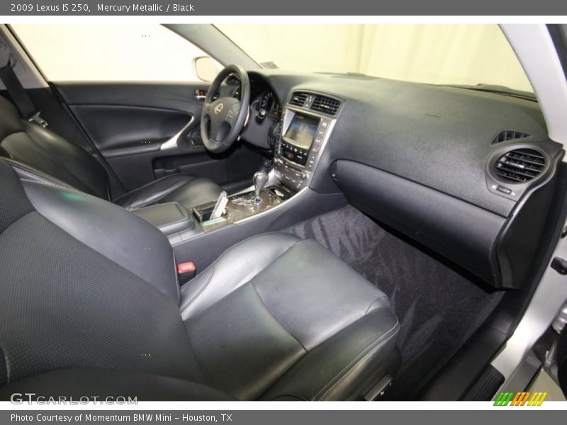 Mercury Metallic / Black 2009 Lexus IS 250