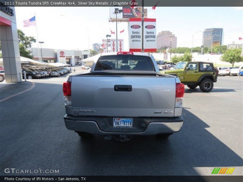 Silver Sky Metallic / Graphite Gray 2011 Toyota Tundra SR5 CrewMax 4x4