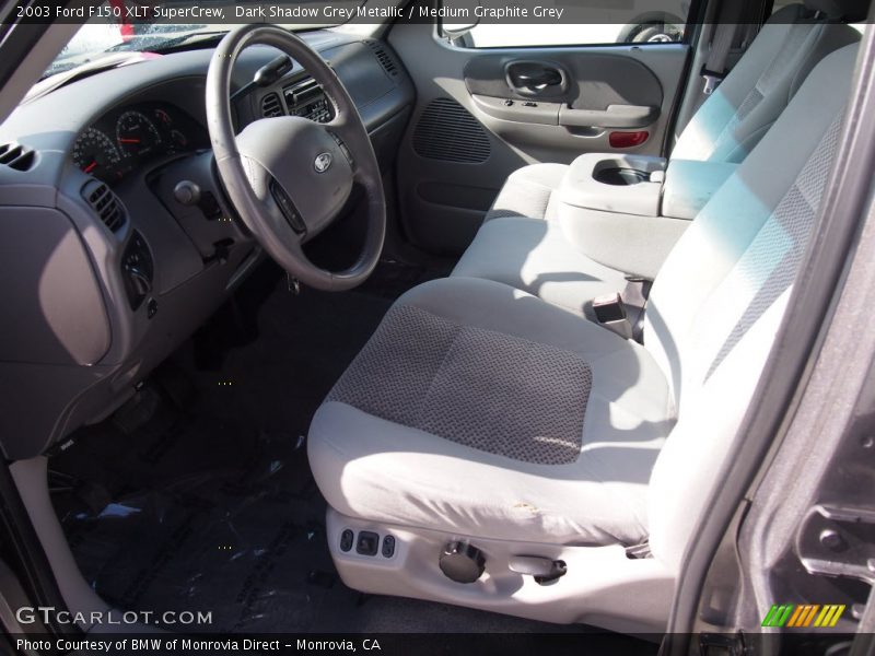 Dark Shadow Grey Metallic / Medium Graphite Grey 2003 Ford F150 XLT SuperCrew