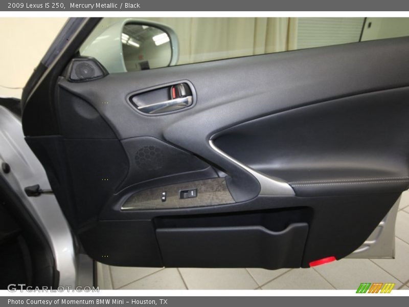 Mercury Metallic / Black 2009 Lexus IS 250