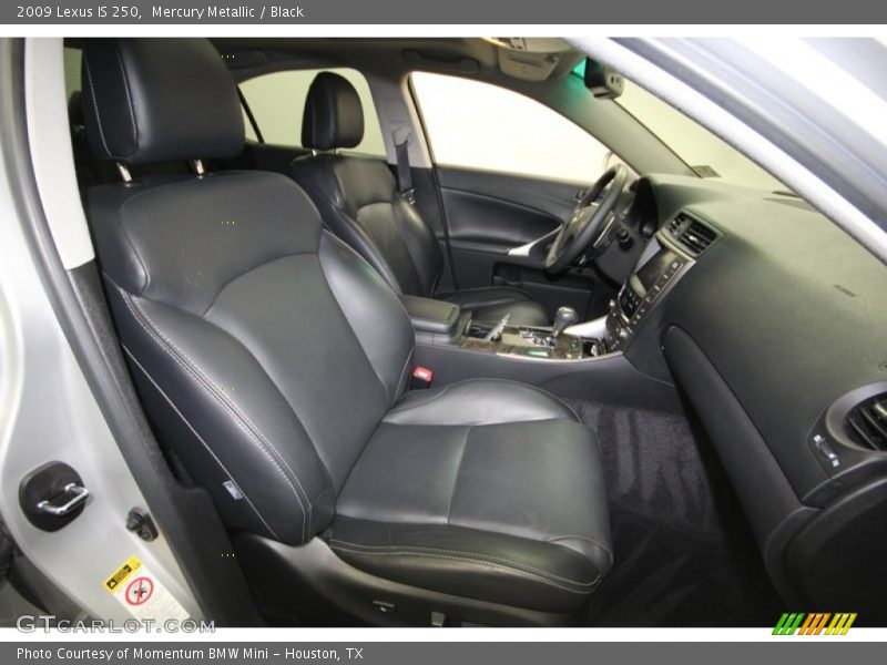 Mercury Metallic / Black 2009 Lexus IS 250