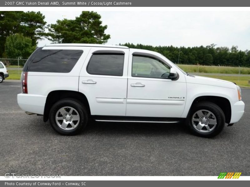 Summit White / Cocoa/Light Cashmere 2007 GMC Yukon Denali AWD