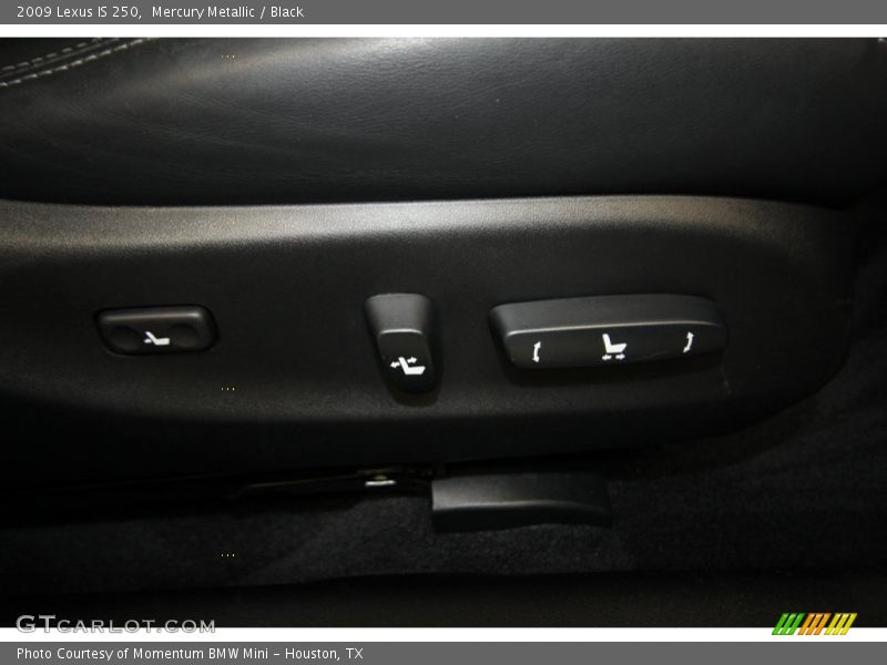 Mercury Metallic / Black 2009 Lexus IS 250