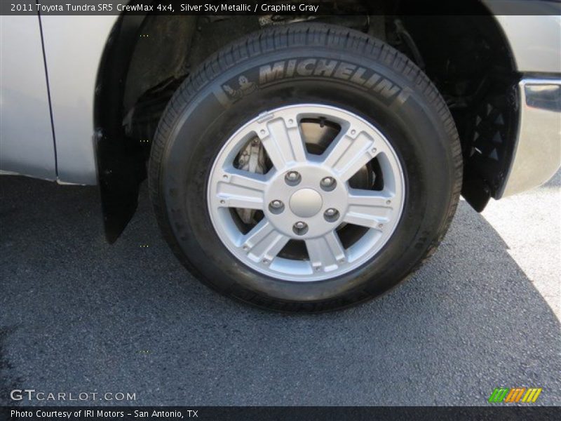 Silver Sky Metallic / Graphite Gray 2011 Toyota Tundra SR5 CrewMax 4x4