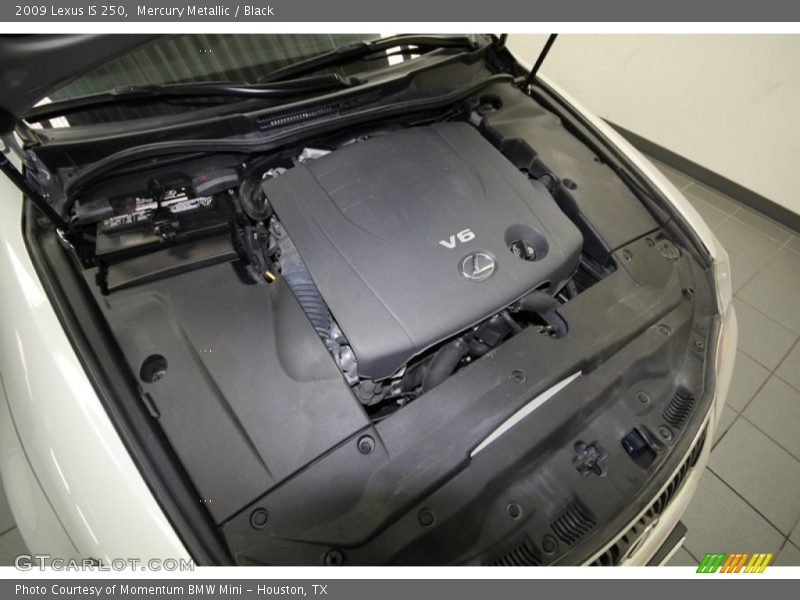 Mercury Metallic / Black 2009 Lexus IS 250