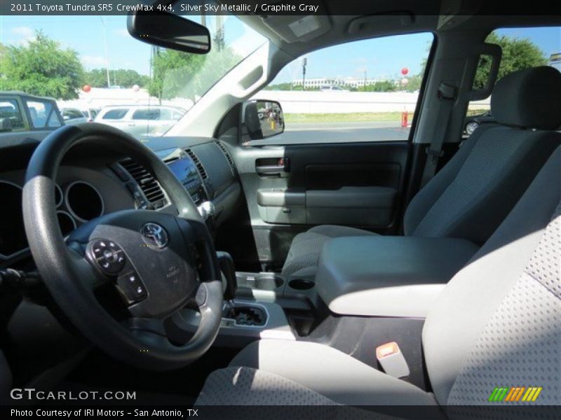 Silver Sky Metallic / Graphite Gray 2011 Toyota Tundra SR5 CrewMax 4x4