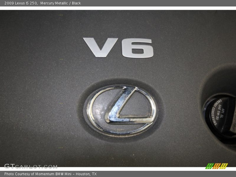 Mercury Metallic / Black 2009 Lexus IS 250
