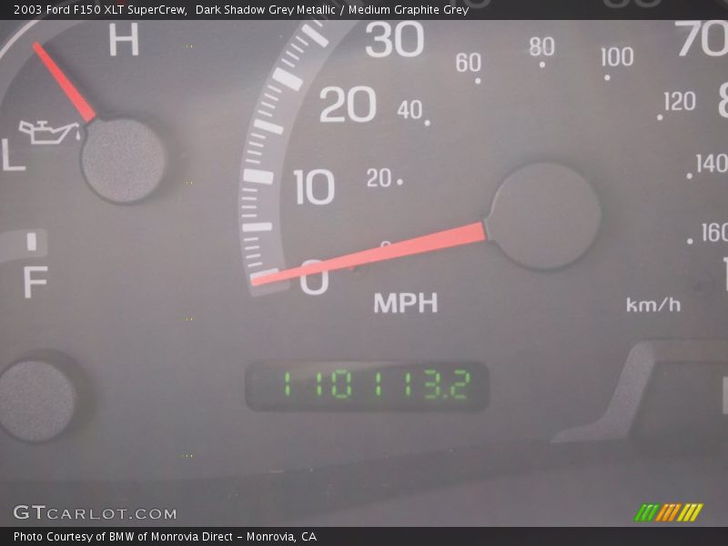 Dark Shadow Grey Metallic / Medium Graphite Grey 2003 Ford F150 XLT SuperCrew