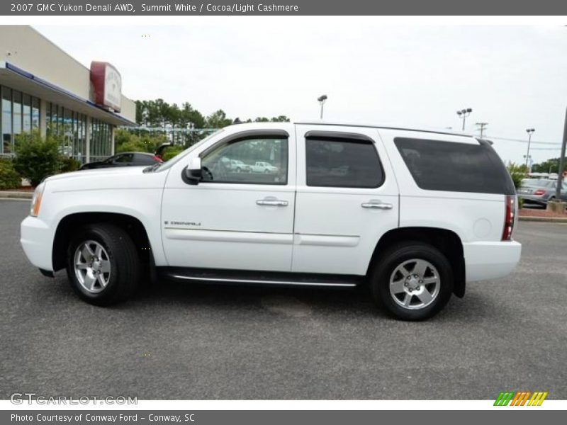 Summit White / Cocoa/Light Cashmere 2007 GMC Yukon Denali AWD