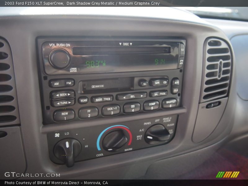 Dark Shadow Grey Metallic / Medium Graphite Grey 2003 Ford F150 XLT SuperCrew