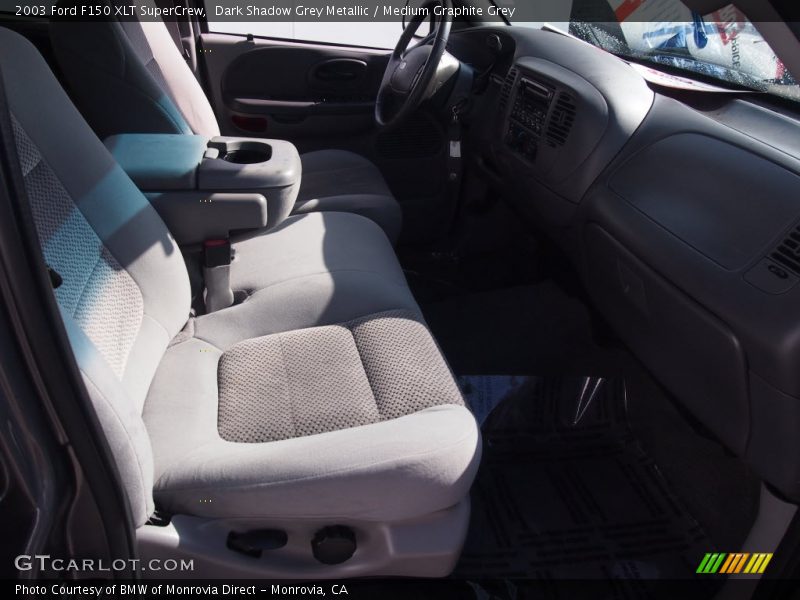 Dark Shadow Grey Metallic / Medium Graphite Grey 2003 Ford F150 XLT SuperCrew