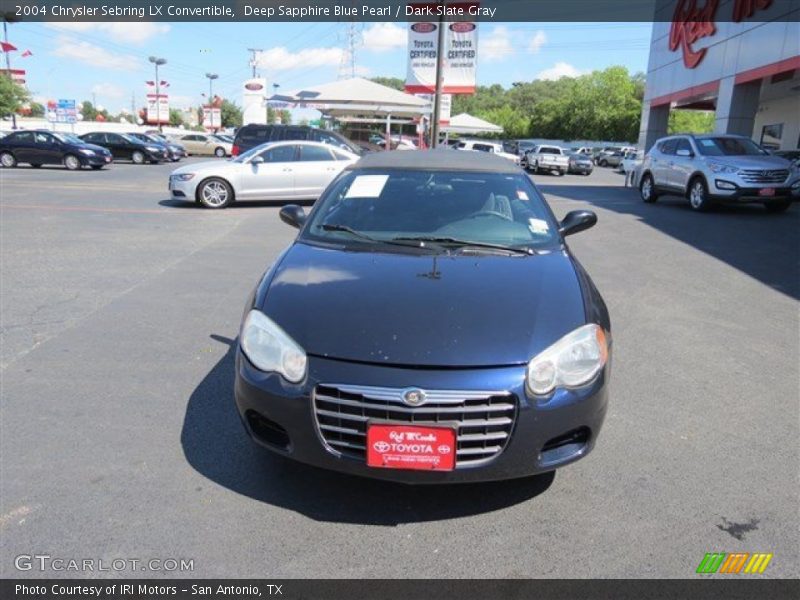Deep Sapphire Blue Pearl / Dark Slate Gray 2004 Chrysler Sebring LX Convertible