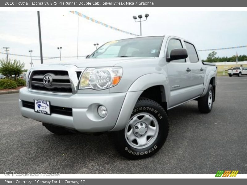 Silver Streak Mica / Graphite 2010 Toyota Tacoma V6 SR5 PreRunner Double Cab