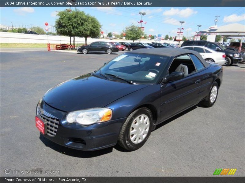 Deep Sapphire Blue Pearl / Dark Slate Gray 2004 Chrysler Sebring LX Convertible