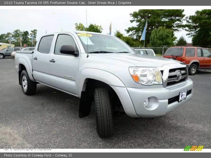 Silver Streak Mica / Graphite 2010 Toyota Tacoma V6 SR5 PreRunner Double Cab