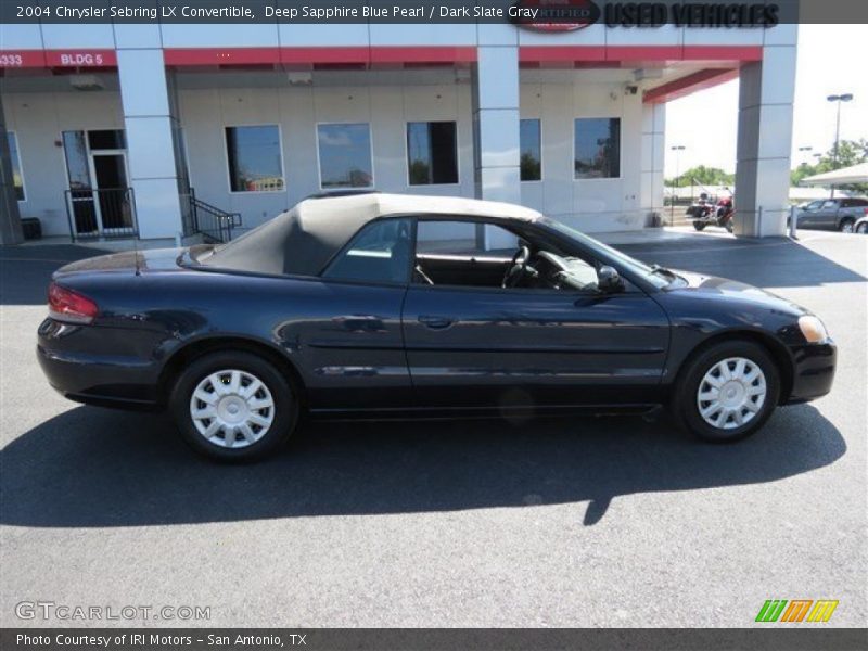 Deep Sapphire Blue Pearl / Dark Slate Gray 2004 Chrysler Sebring LX Convertible