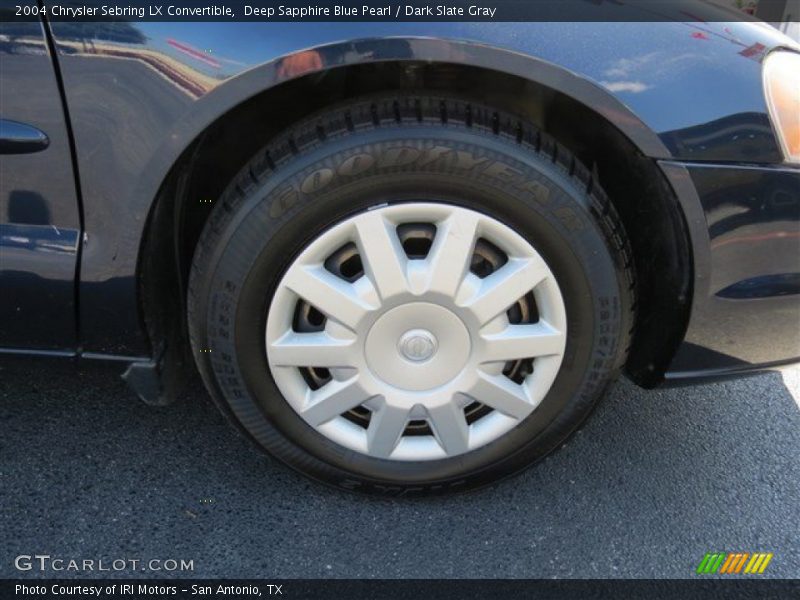 Deep Sapphire Blue Pearl / Dark Slate Gray 2004 Chrysler Sebring LX Convertible