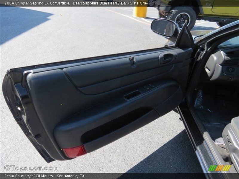 Deep Sapphire Blue Pearl / Dark Slate Gray 2004 Chrysler Sebring LX Convertible