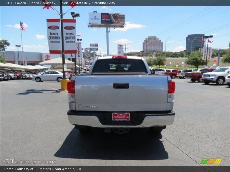 Silver Sky Metallic / Graphite Gray 2010 Toyota Tundra CrewMax