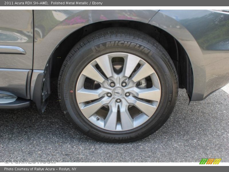 Polished Metal Metallic / Ebony 2011 Acura RDX SH-AWD