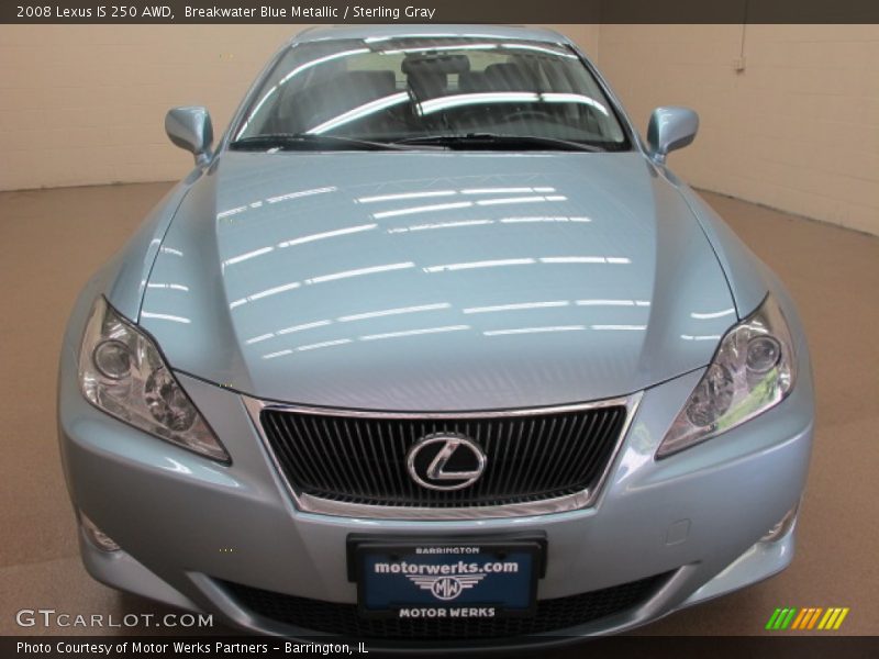 Breakwater Blue Metallic / Sterling Gray 2008 Lexus IS 250 AWD