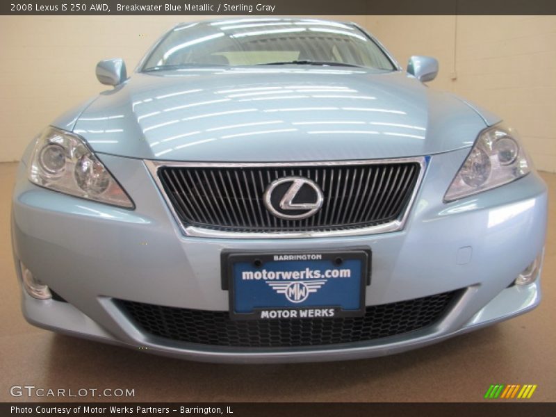 Breakwater Blue Metallic / Sterling Gray 2008 Lexus IS 250 AWD