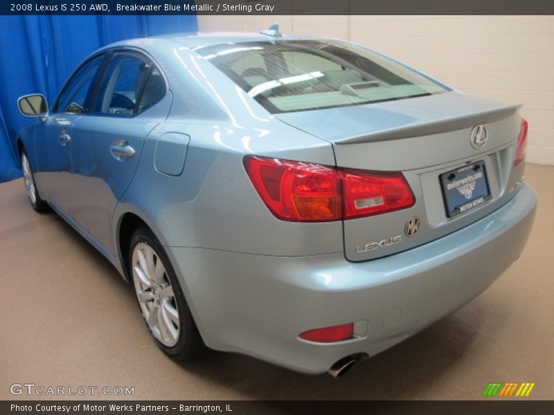 Breakwater Blue Metallic / Sterling Gray 2008 Lexus IS 250 AWD