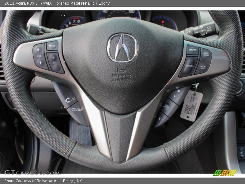 Polished Metal Metallic / Ebony 2011 Acura RDX SH-AWD