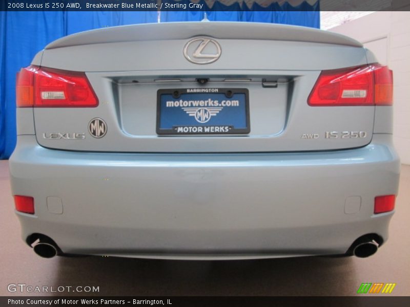 Breakwater Blue Metallic / Sterling Gray 2008 Lexus IS 250 AWD
