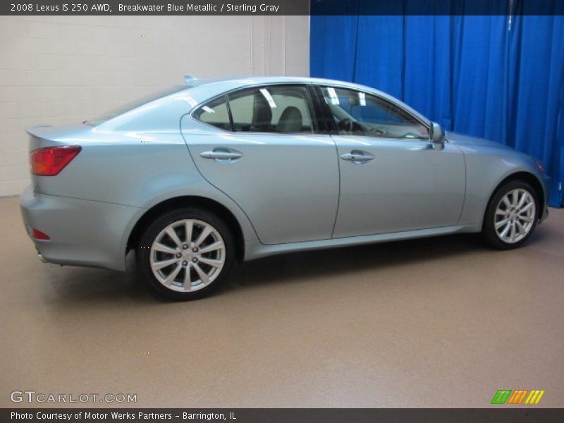 Breakwater Blue Metallic / Sterling Gray 2008 Lexus IS 250 AWD