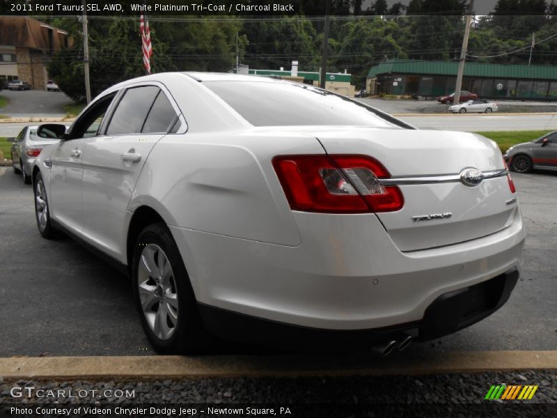 White Platinum Tri-Coat / Charcoal Black 2011 Ford Taurus SEL AWD