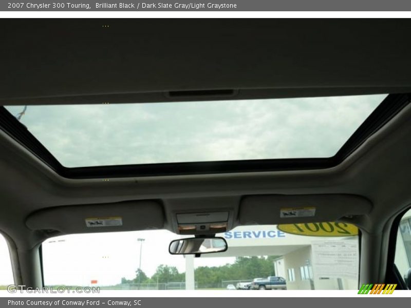 Brilliant Black / Dark Slate Gray/Light Graystone 2007 Chrysler 300 Touring