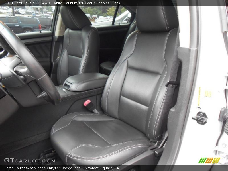White Platinum Tri-Coat / Charcoal Black 2011 Ford Taurus SEL AWD