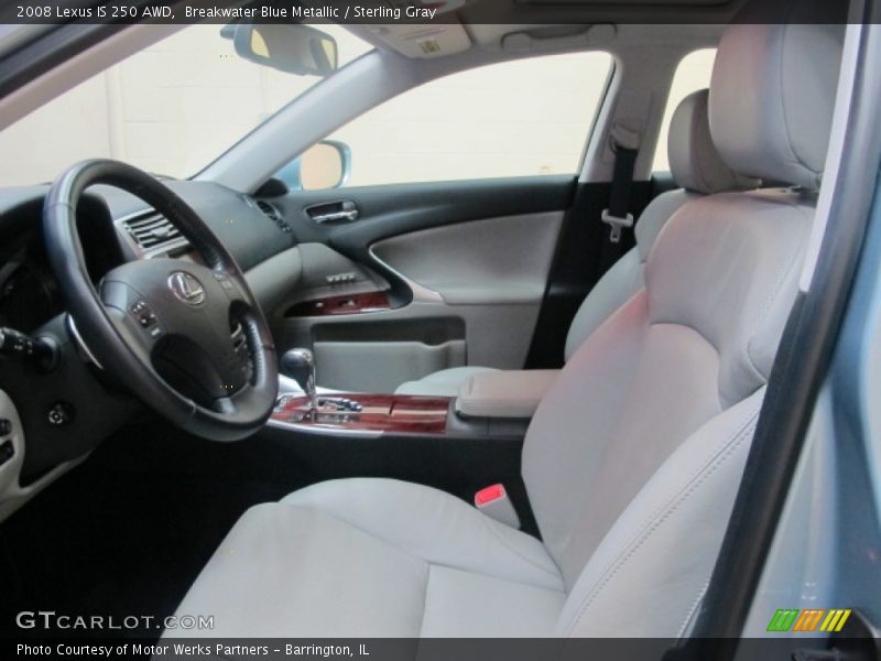 Breakwater Blue Metallic / Sterling Gray 2008 Lexus IS 250 AWD