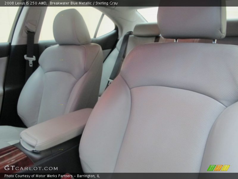 Breakwater Blue Metallic / Sterling Gray 2008 Lexus IS 250 AWD