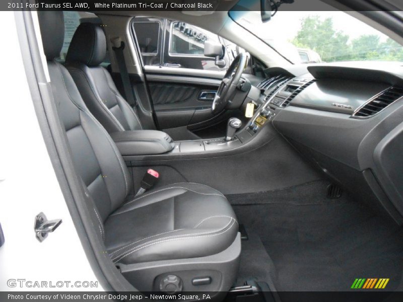 White Platinum Tri-Coat / Charcoal Black 2011 Ford Taurus SEL AWD