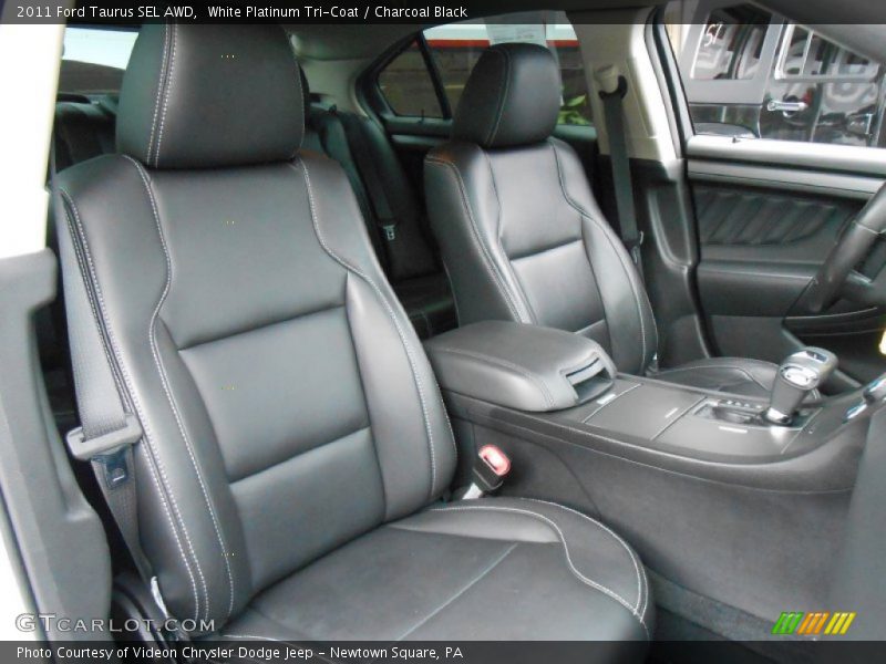 White Platinum Tri-Coat / Charcoal Black 2011 Ford Taurus SEL AWD