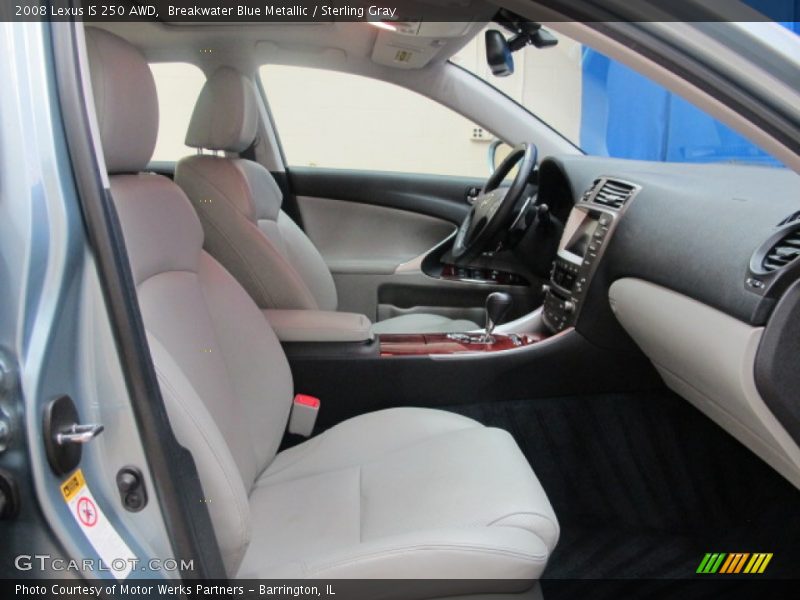 Breakwater Blue Metallic / Sterling Gray 2008 Lexus IS 250 AWD