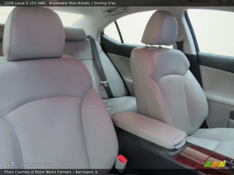 Breakwater Blue Metallic / Sterling Gray 2008 Lexus IS 250 AWD