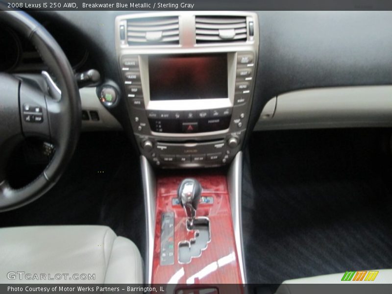 Breakwater Blue Metallic / Sterling Gray 2008 Lexus IS 250 AWD