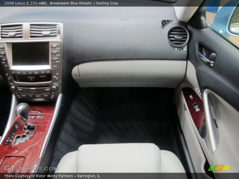 Breakwater Blue Metallic / Sterling Gray 2008 Lexus IS 250 AWD