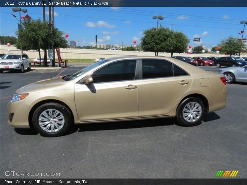 Sandy Beach Metallic / Black/Ash 2012 Toyota Camry SE