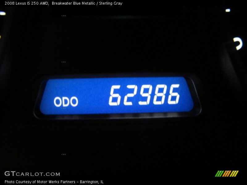 Breakwater Blue Metallic / Sterling Gray 2008 Lexus IS 250 AWD